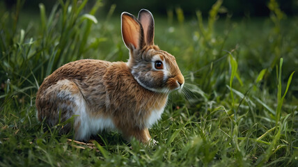 Fototapeta premium rabbit in the grass