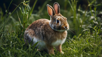 Fototapeta premium rabbit in the grass