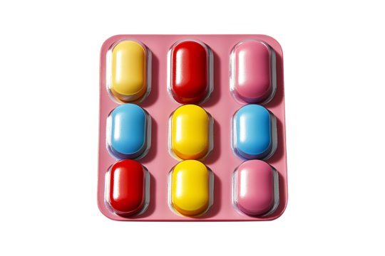 Toy Tablets isolated on transparent background
