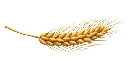 Isolated Single Wheat Stalk