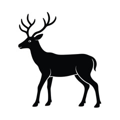 Fototapeta premium deer silhouette vector