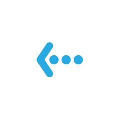 Dotted Arrows Pointing Left