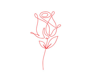 Flower line art