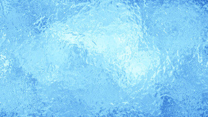 Blue winter vector art background for cover design, cards, flyer, poster, banner. Blur blue glass texture with bokeh. Hand drawn Christmas illustration. Merry Christmas! Frozen glass backdrop. Snow.