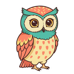 Cute cartoon owl illustration