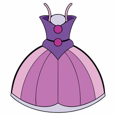 vector illustration of a princess