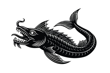 leviathan-vector-illustration-on-white-background 