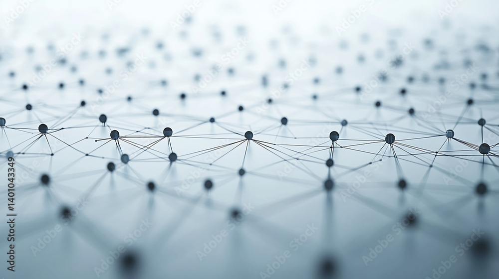 Poster network nodes: a visually captivating, close-up view of interconnected network nodes, showcasing the