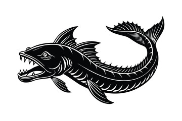 leviathan-vector-illustration-on-white-background 