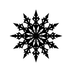 Snowflake Silhouette vector illustration