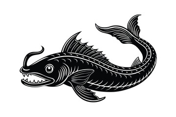 leviathan-vector-illustration-on-white-background 