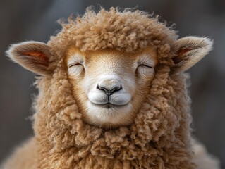 Sheep Portrait in Nature