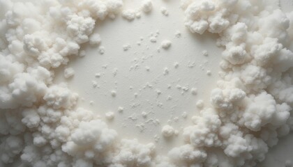 Explosive action of powder eruption laboratory setting scientific experiment controlled environment top-down view conceptual representation