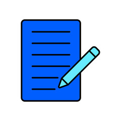 Icon a cheque, isolated against a clean background.