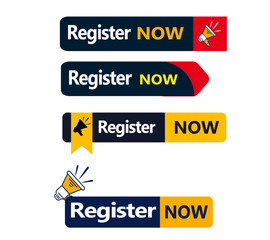 Labels Register Now Social Media HD Transparent eps in Different beautiful colors combination16.ai