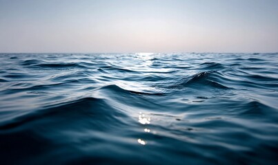 Naklejka premium Ocean surface, gentle waves