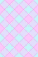 Delightful pastel pink and light blue diamond plaid pattern.  Perfect for branding, websites, social media, or textile design.