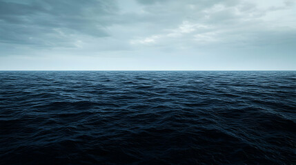 Obraz premium Dark Stormy Ocean Horizon