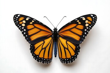 Naklejka premium Beautiful blue monarch butterfly isolated