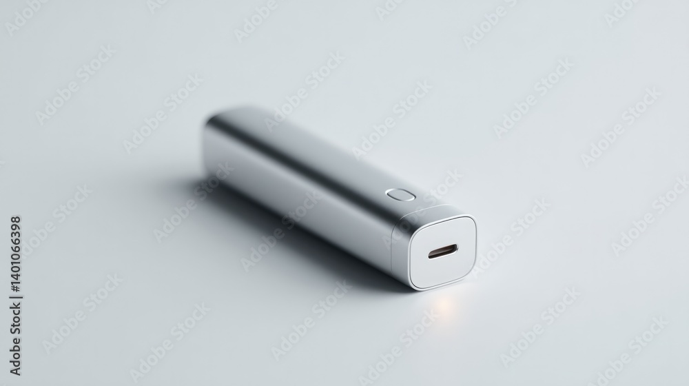 Poster minimalistic image of sleek diagnostic device against plain light background with ample copy space