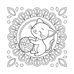 vector illustration of a fish coloring book page vector illustration