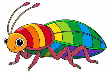 vector illustration of a cartoon bug