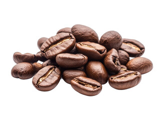 Obraz premium Roasted coffee beans background image for coffee shop cafe and food photography