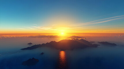 Fototapeta premium Sunrise Over Islands