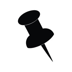 push pin silhouette