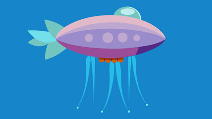 Floating Jellyfish Used as Airships