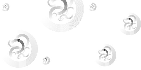 Abstract circle portal swirl shape with gradient background. Vector. Abstract geometric white and gray color background.light grey gradient geometric background ideal for presentations, digital design