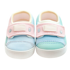 Pastel Baby Shoes on transparent background