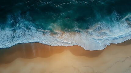 Ocean Waves Crashing Beach
