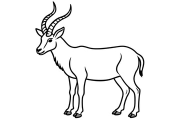 Wild Markhor Vector