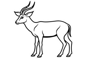 Wild Markhor Vector