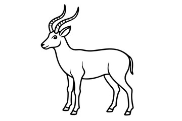 Wild Markhor Vector