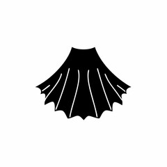 creative details  Tattered Cloak Icon Vector Illustration
