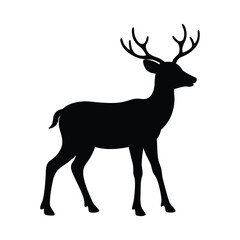 Obraz premium deer silhouette vector
