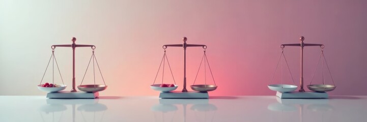 Set of web scale weighing icons on a minimalist background, metric, minimumist