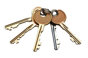 Isolated Key Collection on transparent background