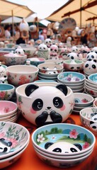 Töpferware Panda