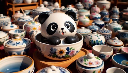 Töpferware Panda