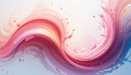 Dynamic abstract art waves digital creation vibrant color palette contemporary style close-up perspective fluid motion concept for visual impact