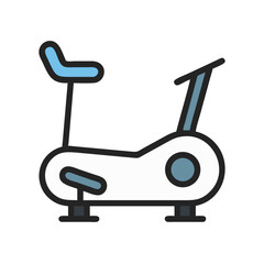 Exercise Bike for Gym Equipment Icon Design