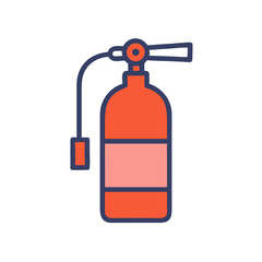 Obraz premium Fire Extinguisher for Emergency Use Icon Design