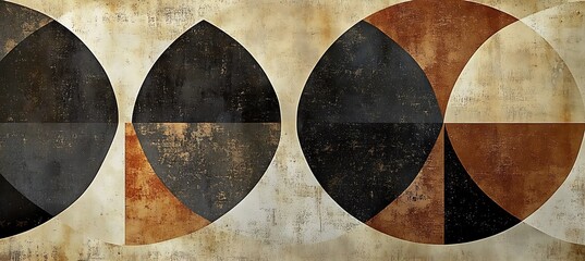 Subtle geometric pattern with faded brown and black tones 