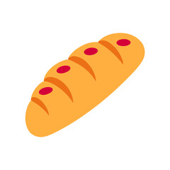 Vector illustration of bread in France 