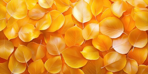 A vibrant tapestry of golden leaves creates a warm, autumnal backdrop with a sense of natural beauty.