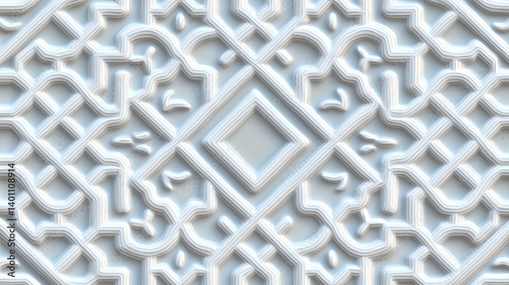 Poster White background with a pattern of squares and triangles. The squares are larger than the triangles. The squares are arranged in a way that they overlap each other