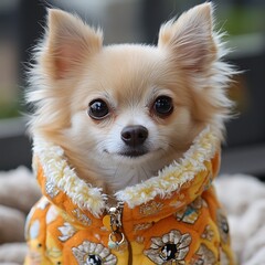 Cute Dog in Jacket